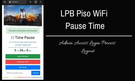 PISO Wifi Pause Time .